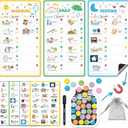 JJPRO Magnetic Bedtime/Morning/Daily Routine Chart for Kids with Reward Jar-Morning Routine Chart,Daily Checklist Reward Chart for Toddlers,Reward Jar for Kids,Cute Visual Schedule Board for Home