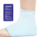 Ankle Ice Pack Wrap Reusable Gel Cold Compression Sleeve for Swelling, Sprained Ankle, Achilles Tendonitis & Plantar Fasciitis Relief（Blue，Small/Medium）