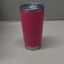 Eyasure 20 oz Tumbler with lid Double Wall Vacuum Insulated Tumblers Stainless Steel Coffee Mug Travel Coffee Tumbler Powder Coated Tumbler Cup Keep Hot&Cold - (Hot Pink 12 Pack)