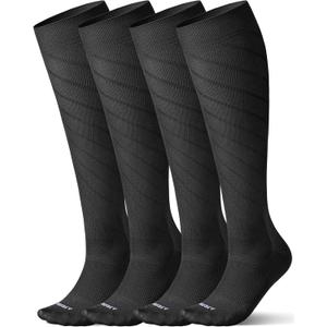 Seamless Moderate Compression Socks for Women & Men 15-20 mmHg - Knee High Support for Circulation, Fatigue Relief, Small-Medium