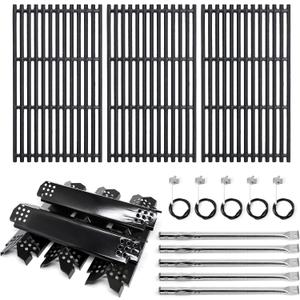 Replacement Parts for Nexgrill 720-0882A Evolution Infrared Plus 5-Burner Grill, Heat Plates Tents, Burners, Igniters and Cast Iron Grill Grates Replacement for Nexgrill 720-0882A