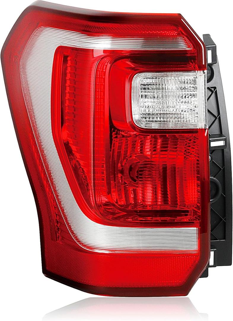 Halogen Tail Lights Assembly Compatible with 2018 2019 2020 2021 Ford Expedition XL XLT Tail Light Rear Brake Lamp With Wire Harness and Bulbs JL1Z13405G JL1Z-13405-GCP Left Driver Side