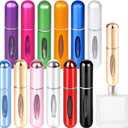 YXGTHGQZ 12 Pack Refillable Perfume Atomizer Spray Bottles for Travel – 5ml Mini Cologne Refillable Bottles, Portable Perfume Sprayers for Women & Men, TSA Approved Family Set for Home and Travel Use