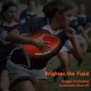 Glow in The Dark Football, Light Up Fooball, LED Leather Football with Air Pump, Perfect for Evening Play, Camping and Beach Fun, Size 6 (Brown)