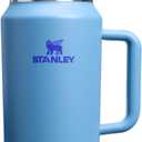 STANLEY Quencher H2.0 Tumbler with Handle and Straw 64 oz | Flowstate 3-Position Lid | Cup Holder Compatible for Travel | Insulated Stainless Steel Cup | BPA-Free | Blue Sky