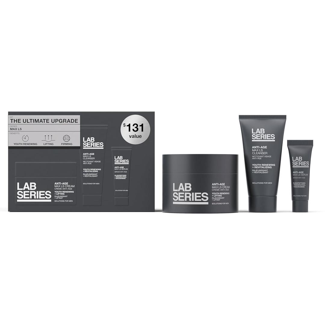 Lab Series Men's Max LS Anti-Age Cream - Anti Aging Face Lotion Moisturizer - Skin Care for Men - Visibly Reduces Fine Lines & Wrinkles