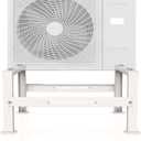 Mini Split Stand, Adjustable Mini Split Ground Stand for 9,000-60,000 BTU Ductless Air Conditioners Heat Pump, Heavy Duty Anti-Vibration AC Bracket, Max Load 450LBS