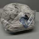 MooMee Bedding Sheet Set 100% Washed Cotton Linen Like Textured Breathable Durable Soft Comfy (Heathered Cream Grey, Queen)