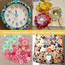 1000-1200 pcs Assorted Resin Buttons Random Mixcolor Buttons Bulk for Sewing Crafts Clothes DIY Manual Button Painting Handmade Ornament, 0.28 inch to 1.18 inch