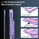 Case for iPad (A16) 11th/10th Generation 11/10.9 Inch 2025/2022, Ubearkk for iPad a16 case with Screen Protector, 360 Degree Rotating Stand Shoulder Strap Pencil Holder, Purple Pink