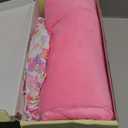 BABESIDE 2 Pcs Reborn Baby Doll Accessories, Pink Floral Baby Doll Bassinet with Pillow and Built-in Carrier, Foldable Doll Bed with Handle for 17-22 Inch Lifelike Dolls (Dolls Not Included)