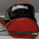 HOLDN’ STORAGE Premium Christmas Light Storage Bag – Heavy Duty Tear Proof 600D/Inside PVC Material with Reinforced Handles - 3 Reels Stores up to 375 Ft of Mini Tree Lights & Extension Cords Red