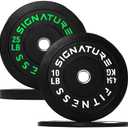 Fitvids Olympic Bumper Plates 10,25 Lbs Set, 2" Weight Plates for Strength Training & Weightlifting,
