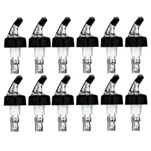 12 Pack Measured Liquor Pour Spout, Liquor Bottle Pourers, Measure Pour Spout for Liquor Bottles, Bottle Pourers for Alcohol, Shot Pourer Cocktail Liquor Dispenser Bar Bartending Tool -2oz/60ml