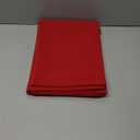 12 Pieces Cotton Canvas Makeup Bag, Multipurpose Cosmetic Bag with Zipper Travel Toiletry Pouch, Blank DIY Craft Bag (Red, XL)