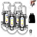 Portable Rechargeable Bright Keychain Flashlight Phone Charger, Mini Keychain Flashlight, 7 Lighting Modes, 1200 Lumens EDC Waterproof Keychains Flashlight (4PCS)