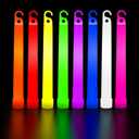 PartySticks Glow Sticks Party Supplies for Kids and Adults (25pk Assorted) - 6 Inch Bulk Glow Light Up Sticks Party Favors, Glow in the Dark Party Decorations, Waterproof Nontoxic Glow Necklaces