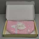 OIAHOMY Gift Basket with Handle, 9.8" x 7.9" x 7.9", Personalized Baby Basket for Kids, Woven Rope Gift Empty for Toys, Baby Treasure Hunt Baskets with Wooden Card for Boys and Girls - Pink