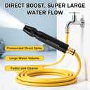 2Set Home High-Pressure Car Wash Water Gun with Booster Nozzle, Multi Function Lawn & Garden Watering Sprayer for Watering Plants and Vegetables, and car Washing