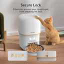 Automatic Cat Feeder, 3L Cat Food Dispenser with Anti-Jam Design, Over 180-day Battery Life, 1-6 Meals Per Day with Stainless Steel Cat Bowl, Keep Dry Food Fresh, Timed Pet Feeder Also for Small Dog