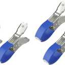 Pool Cover Clips for Above Ground Pools, 30 Pcs 4.7 Inch Stainless Steel Pool Cover Clamps, Windproof Clips for Above Ground Pool Cover (Blue)