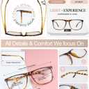 MARE AZZURO Oversized Reading Glasses Women Lightweight Large Readers 1.0 1.25 1.5 1.75 2.0 2.25 2.5 2.75 3.0 3.5 4.0 5.0 6.0 (Brown)