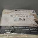 Mueller Ultratemp King Size Sheets Set, Super Soft 1800, 6 Piece, Deep Pocket up to 16" Bed Sheets, Transfers Heat, Breathes Better, Hypoallergenic, Wrinkle, Cream