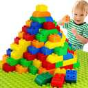 Building Blocks for Toddlers 2-5 Including a Baseplate, 150 Piece Big Building Blocks for Kids, Block and Bricks Set Educational Toys for Children Boys Girls All Ages, Compatible with All Major Brands
