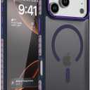 DEERLAMN Strong Magnetic Case for iPhone 17 Pro Max 6.9-Inch,[Compatible with Magsafe][Military Grade Drop Protection] Translucent Matte Shockproof Protective Phone Cover-Frosted Purple
