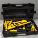 YELLOW JACKET 6 ton Porta Power Kit Hydraulic Ram Jack Pusher Puller Auto Body Frame Repair Tool with Blow Mold Carrying Storage Case for Car Repair,Truck,Farm