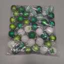 Libima 40 Pcs St. Patrick's Day Tree Ornament St. Patrick's Day Hanging Decorations Ball Irish Clover Tree Decorations for Party Shelf Ornament