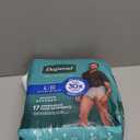 Depend Fresh Protection Adult Diapers, Incontinence Underwear for Men, Disposable, Maximum, Large, Grey, 17 Count