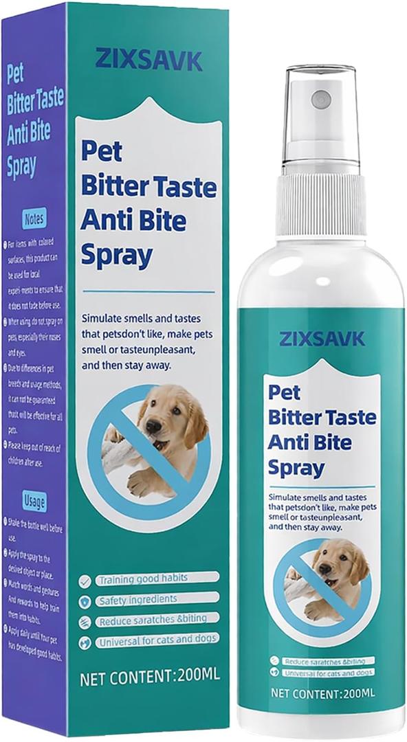 Bitter Apple Spray for Dogs Pet Training Solution Mild and Safe Formula (200ml) 260330