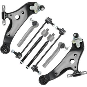 Front Control Arm w/Ball Joint Sway Bar Stabilizer Link, Tie Rod Suspension Kit Compatible with 2010-2015 Lexus RX350 RX450h, 2008-2019 Toyota Highlander, 2009-2015 Venza