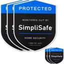 3PCS Yard Sign Compatible for SimpliSafe Home Security System, and 3PCS Door/ Window Stickers - Home Security Alarm Decal for Simpli-Safe, Durable and Waterproof