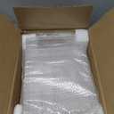 Oubonun Expandable Drawer Organizer 11.1 to 19.2 Width, Shallow Cosmetic Organizer 1.3 Height, 2 Packs, Clear Plastic Storage Trays for Dressing Table,Bathroom