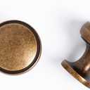 Round Knobs - 8 Pack / 1 Inch, Zinc Alloy Antique Brass Handles for Cabinets, Vintage Cabinet Knobs for Kitchen Cabinet Handles and Knobs, Bathroom Drawer Knob, Bedroom Wardrobe Pulls