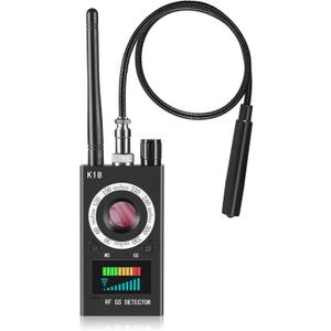 Hidden Camera Detectors, Anti Spy Camera Finder, GPS Tracker Detector, Hidden Devices Detector for Airbnb, Hotels, Bathroom, Home, Office (Black)