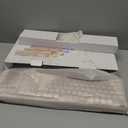 Fogruaden Wireless Keyboard and Mouse Combo, Retro Typewriter Full-Size Keyboard with Number Pad and Cute Mouse, Gradient Colorful Computer Keyboard for Windows PC Desktops Laptop