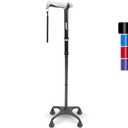 Rehand Quad Cane, Walking Cane with Ergonomic Handle Ever and Graceful 4-Pronged Base for Extra Stability, Adjustable Walking Sticks for Right or Left Handed Men & Women and Seniors