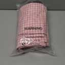 ANRABESS Womens Palazzo Pants, Striped & Gingham, Lounge & Casual, Cute Pajama Pants, Wide Leg, High Waisted, Pockets (Large, Pink White Plaid)