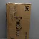 ChooChoo Side Table Living Room, Narrow End Table with Drawer and Shelf, 3-Tier Sofa End Table for Small Space, Espresso