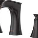 Pfister Jaida 8 in Widespread Bathroom Sink Faucet 2-Handle 3-Hole Tuscan Bronze Finish NSF Certified Water-Efficient with Push & Seal Drain Technology LF049JDYY