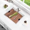 21x20 Drop In Kitchen Sink Stainless Steel Bar Sink 16 Gauge, 21"L x 20"W x 10"D