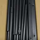 Laiensia Double Rods Garment Rack with Wheels, Clothing Rack for Hanging Clothes,4 Hooks, Multi-functional Bedroom Clothes Rack, Black