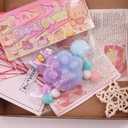 2 x 2PCS Taba Squishy Cat Paw Squeeze Toys,Sensory Fidget Toy for Your Best Mellow and Chill,Birthday Gift, Squishy Toys for Adults (Blue Purple Gradient-2PCS)