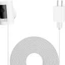 Camera Power Cord, Compatible with Ring Stick Up Cam 2nd/3rd Gen Battery/Plug in, Ring Spotlight Cam Battery/Plug in, 16Ft Long Cable, Waterproof (1Pack)