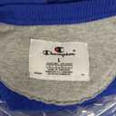 Champion Men's Crewneck, Fleece Sweatshirt, Crewneck Sweatshirts, Bright Blue, Size L