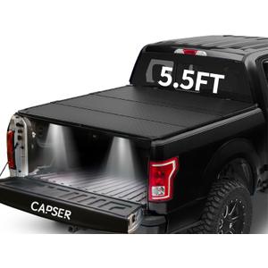 CAPSER 5.5FT Hard Tri-Fold F150 Tonneau Cover Fits for 2015-2026 Ford F-150 67Inch Truck Bed(incl.F150 Lightning)