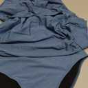 Aleumdr Women Retro Tankini Swimdress Tummy Control Bathing Suits Two Piece Tankini Tops with Bikini Bottoms Twist Swimwear M